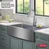 36&rdquo; Retrofit Farmhouse Apron Front 16 Gauge Stainless Steel Single Bowl Kitchen Sink for Undermount / Drop-In Installation with Accessories